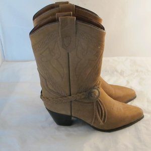 Oak Tree Farms suede Cowboy Western boots 7 1/2